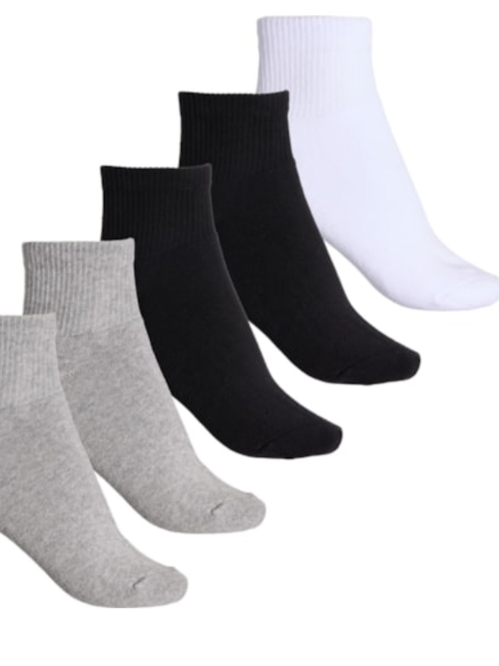 CONSCIOUS CONNECTION 5Pk Full Cushioned Organic Cotton, 1/4 Crew Women’s Socks